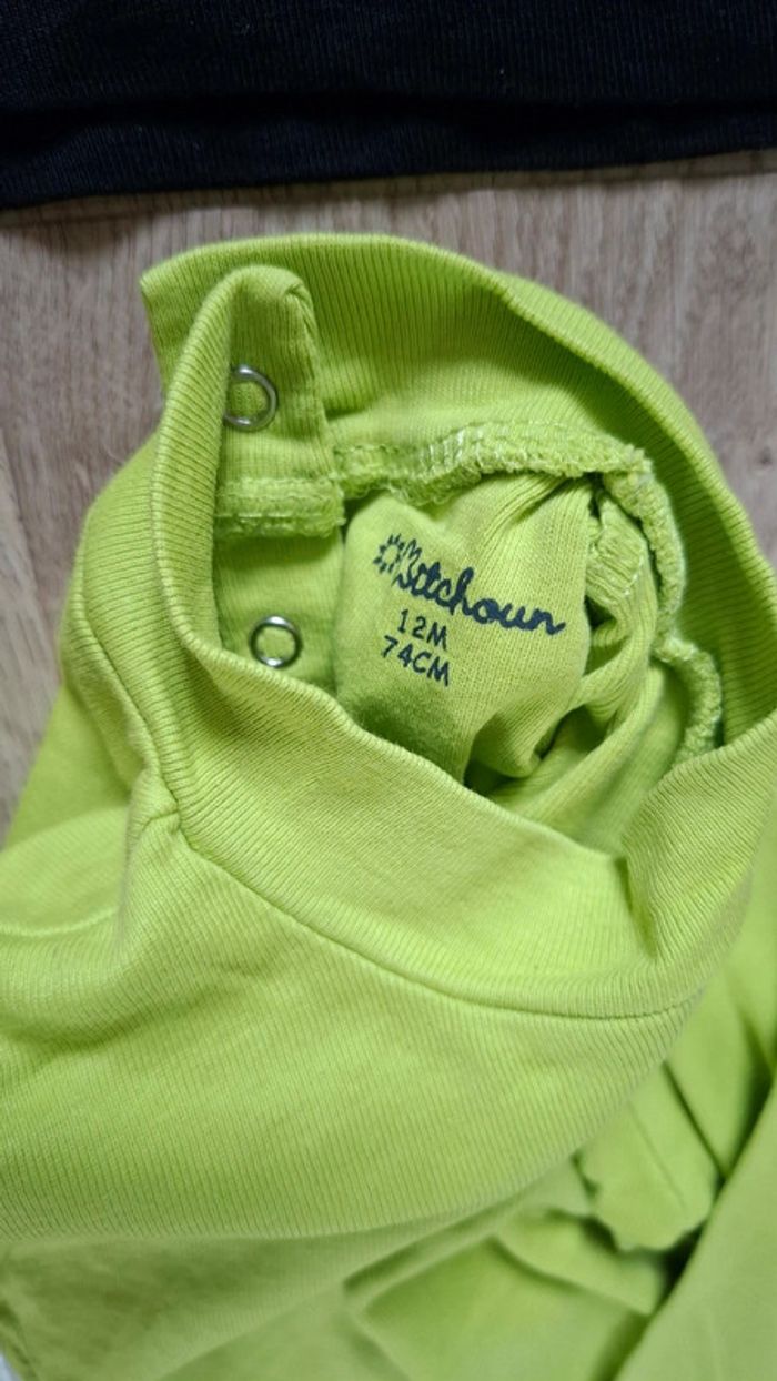 Lot 3 t-shirts ML 12mois NEUFS Kitchoun - photo numéro 3