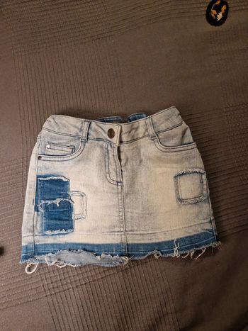 Mini jupe en jeans fille