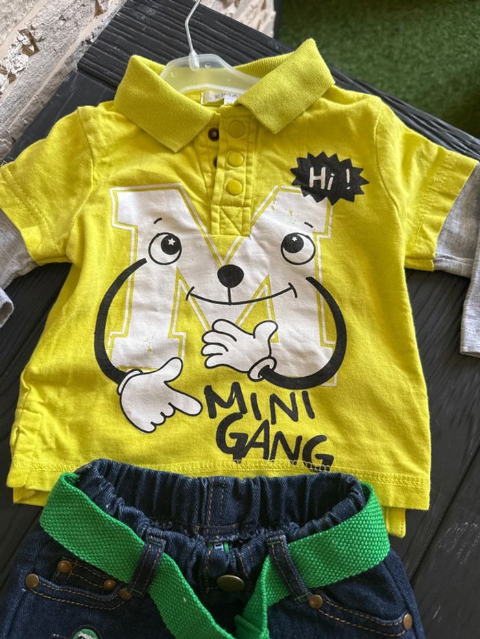 Ensemble bébé garçon 3 mois pantalon et manches longues - photo numéro 3