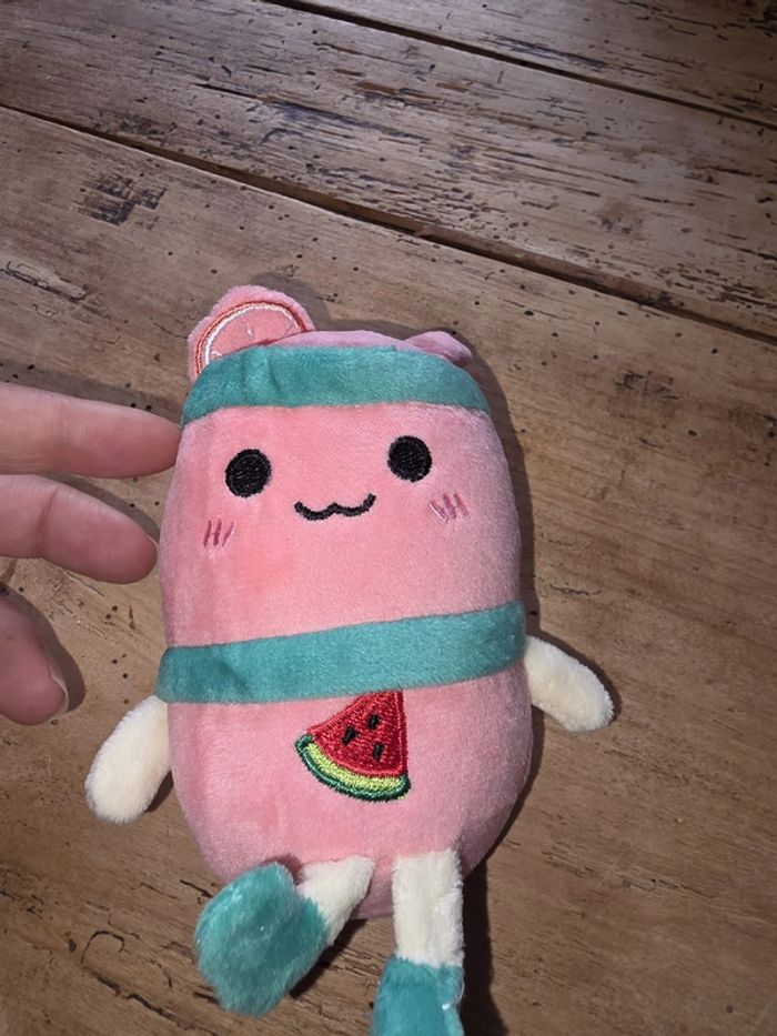🍉 Peluche Pastèque - Porte-clés Bubble Tea Kawaii - photo numéro 5