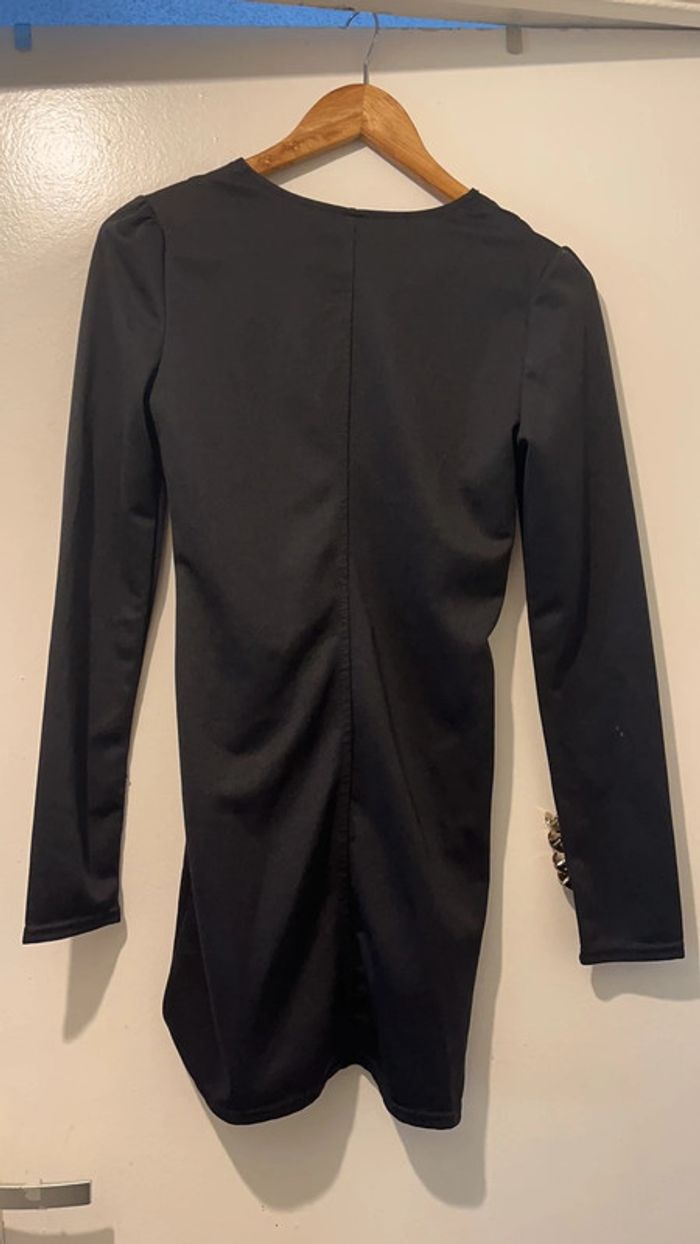 Élégante petite robe noire S style officier - photo numéro 9