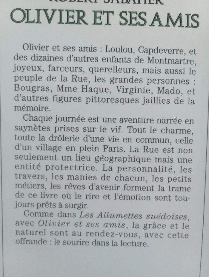 Robert Sabatier - Olivier et ses amis - photo numéro 3