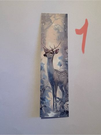 Magnifique marque page cerfs