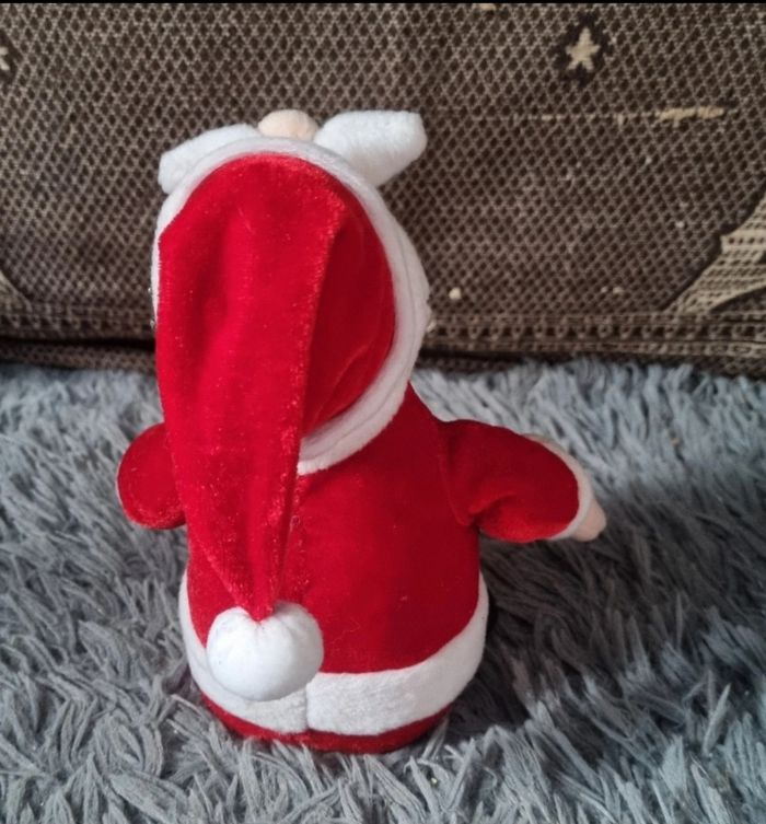 Peluche père Noël chante en anglais - photo numéro 4