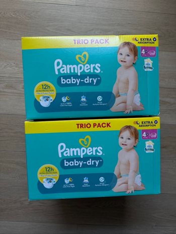 240 couches Pampers baby dry taille 4+