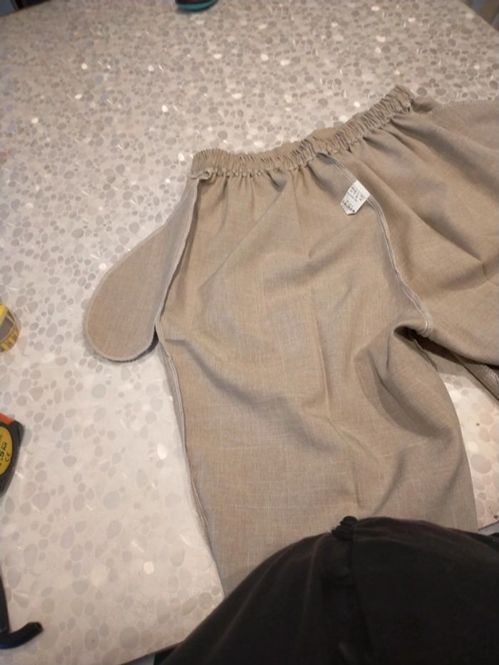 Pantacourt femme taille 46/48 beige. - photo numéro 12