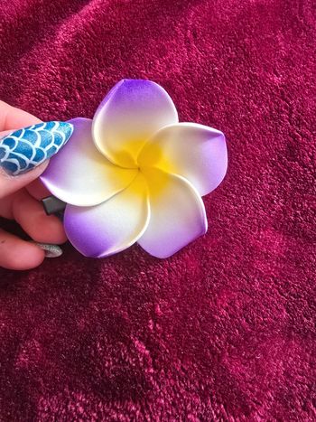 Pince à cheveux fleurs d'hibiscus neuf