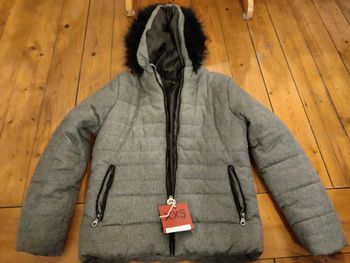 Doudoune grise xxs fille