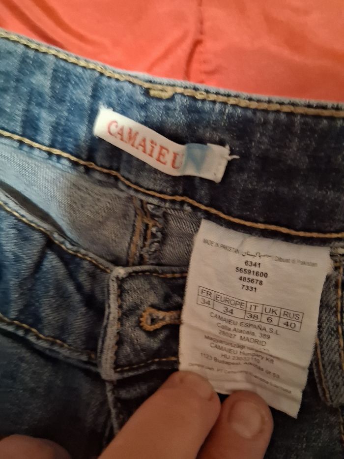 Jean femme taille 34 camaieu - photo numéro 2