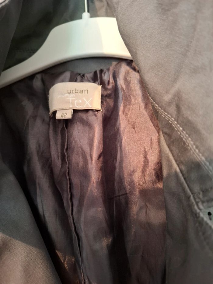 Magnifique parka femme avec ceinture sans capuche - photo numéro 3