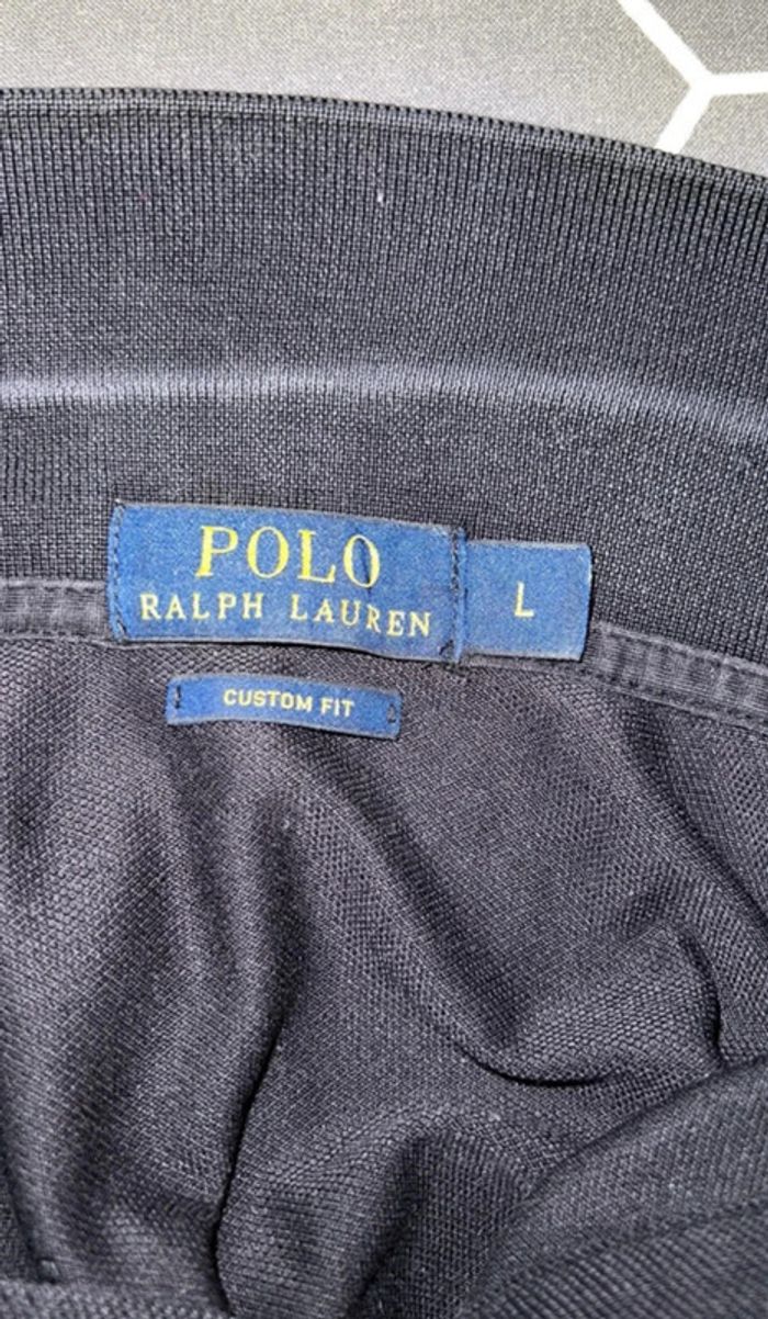 Polo marine custom fit taille L - Ralph Lauren - photo numéro 3