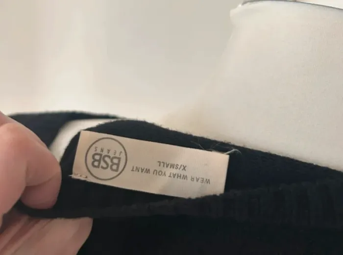 Bsb pull noir maille coupe oversize taille S - photo numéro 5
