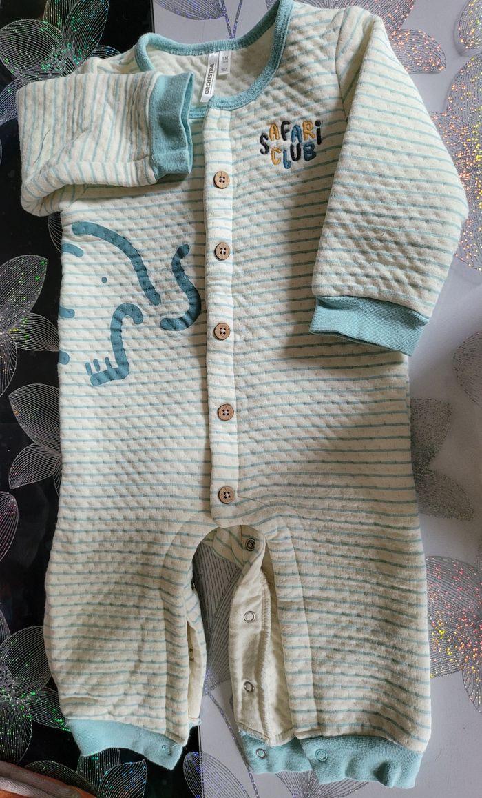 Pyjama molletonné 9 mois - photo numéro 2