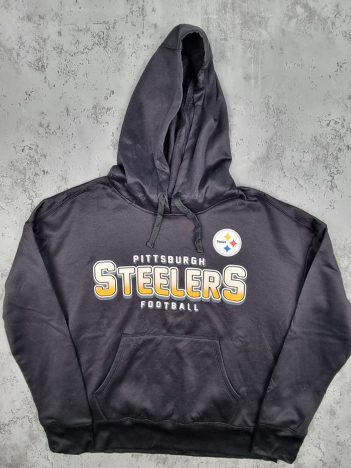 Pull à capuche NFL Pittsburgh Steelers – Taille L Femme (mesures en photos) - photo numéro 3