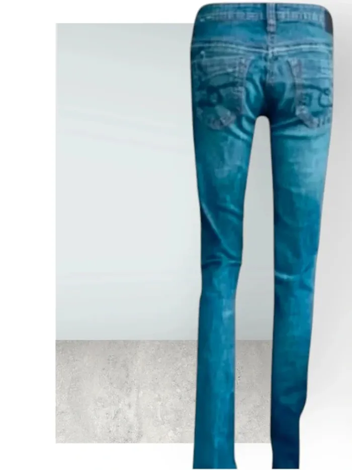 Jean TimeZone,coupe droite ,taille basse ,texture extensible - photo numéro 2