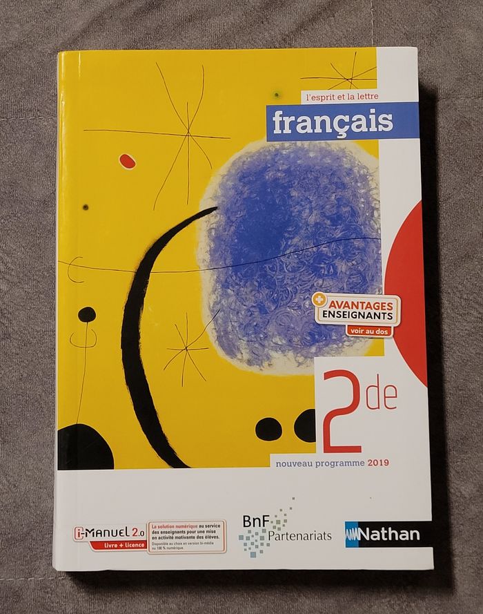 Français 2de (L'esprit et la lettre) Livre + licence élève 2019 - 2de L'esprit et la lettre Estelle