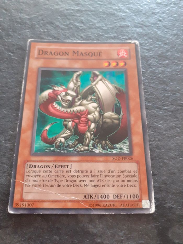 Carte Yu-Gi-Oh ! Dragon Masqué SOD-FR026