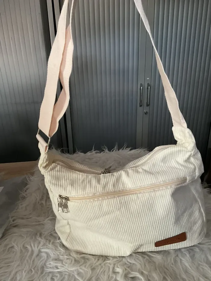 Sac à main en velours côtelé neuf - photo numéro 3
