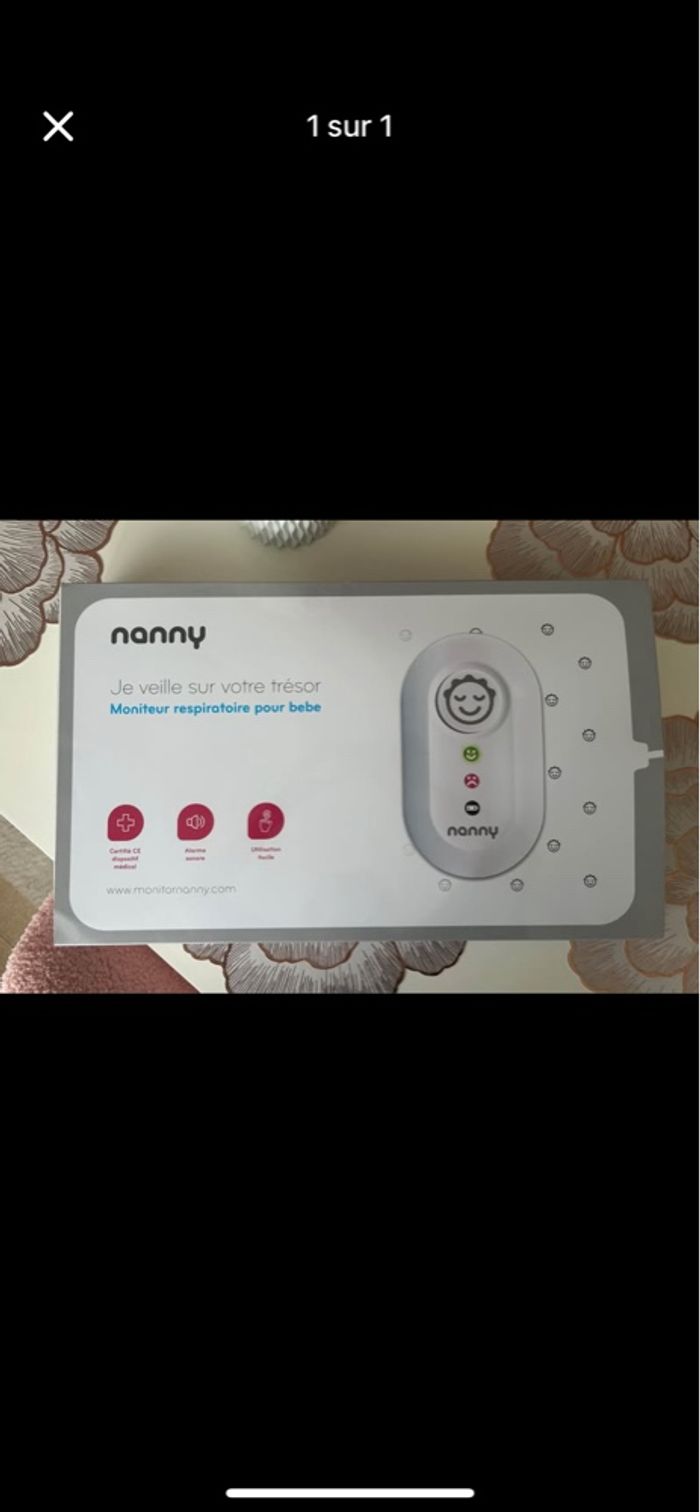 Nanny care moniteur respiratoire bébé neuf avec emballage d’origine