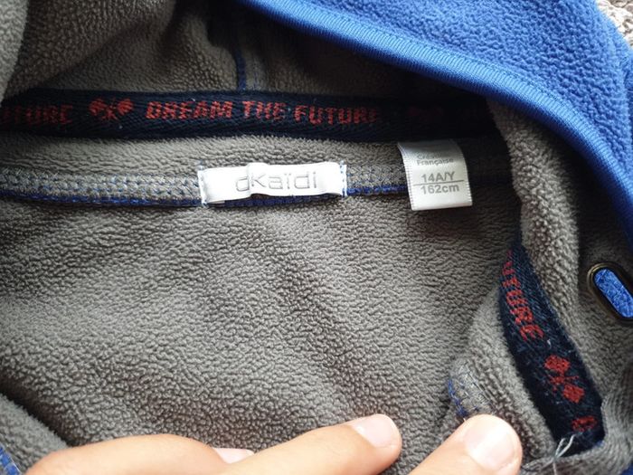 Gilet a capuche okaidi taille 14 ans bleu - photo numéro 2