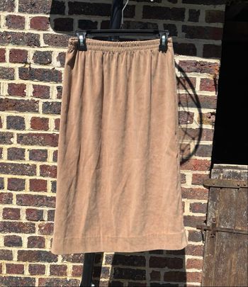 🤎 Jupe camel vintage – Taille 3 (L/40)