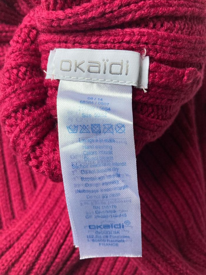 Ensemble hiver fille Okaïdi bonnet et tour de cou fuchsia 2 ans - photo numéro 4