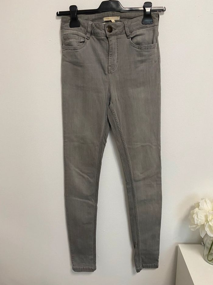 Maje jean slim gris S 36 - photo numéro 2