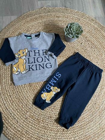 Ensemble roi lion simba 12/24 mois