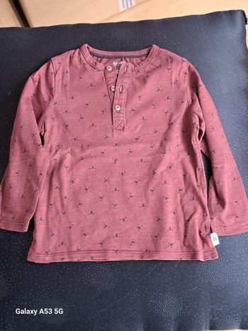 T-shirt ML bordeaux