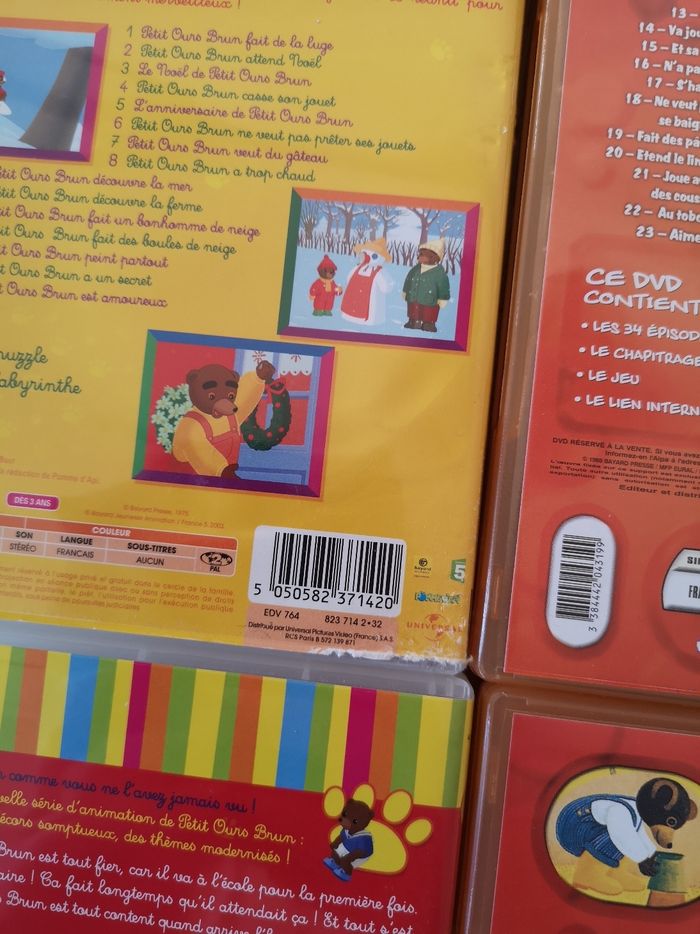 Lot 4 dvd petit ours brun - photo numéro 3