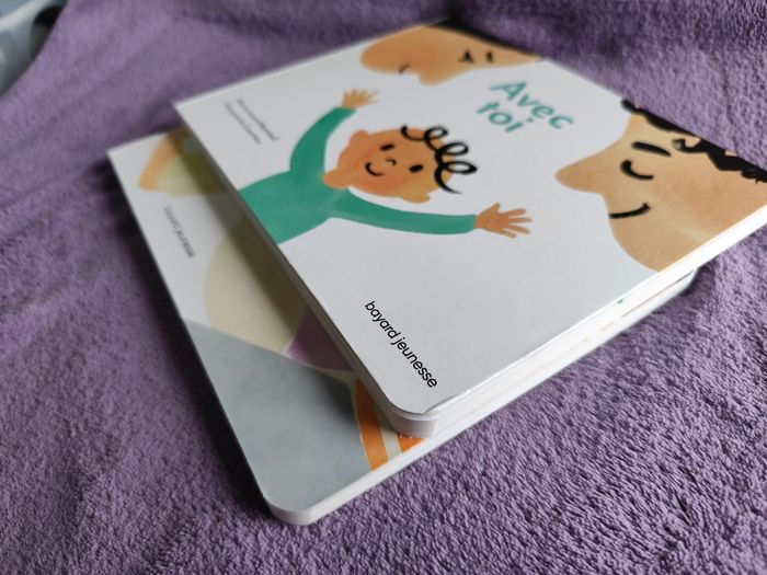 Lot de 2 livres bebe cartonnés  un prénom rien que pour toi + avec toi de marie laure Marshall série les mots doux - photo numéro 9