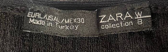 Haut frou-frou noir »Zara »manches longues - photo numéro 8