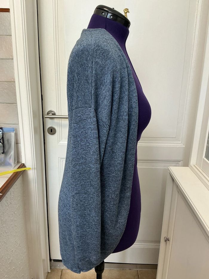 Cardigan bleu MS mode L - photo numéro 2