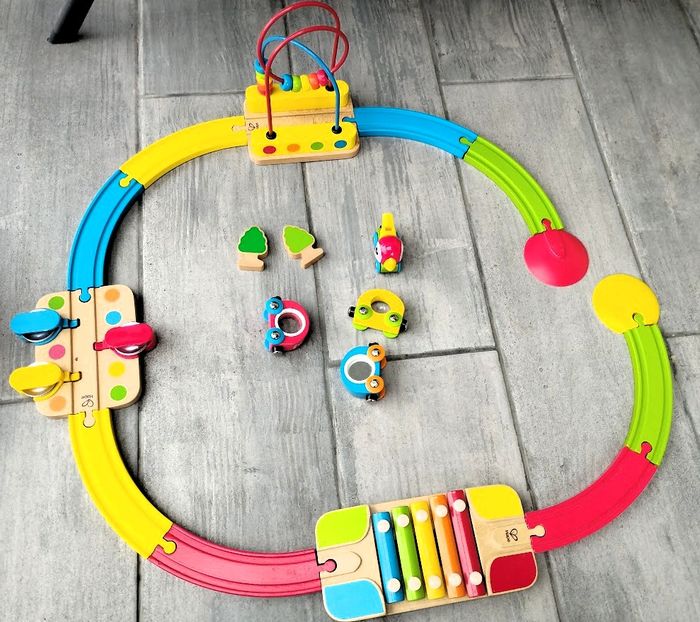 Hape - Ensemble de train en bois sonore - photo numéro 2