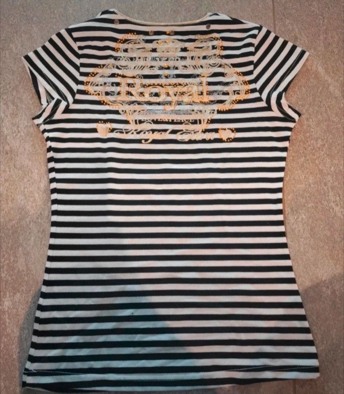 T-shirt rayé femme S/M - photo numéro 2