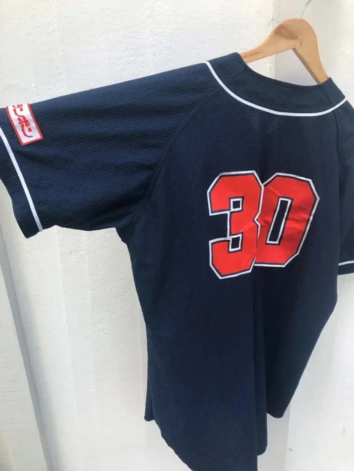 Zett rare Maillot japanese baseball jersey Japan Mens L - photo numéro 14