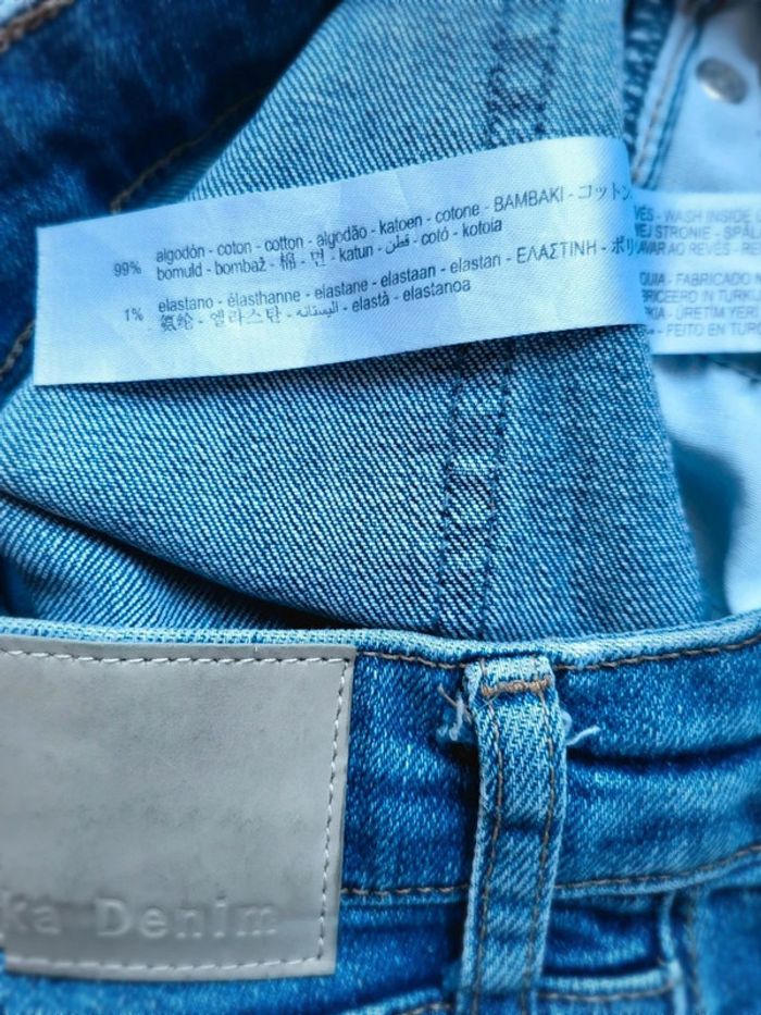 Jean Bershka Homme 36 – slim destroy bleu brut – style déchiré tendance – coupe ajustée - photo numéro 14