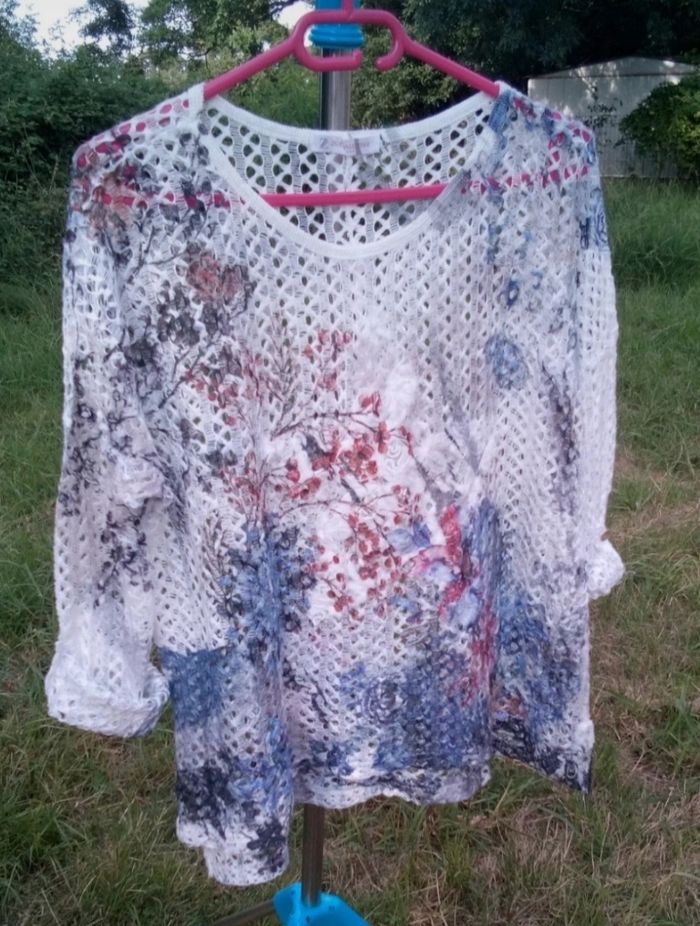 Pull ajouré de "Micky Made in Italy" - photo numéro 3