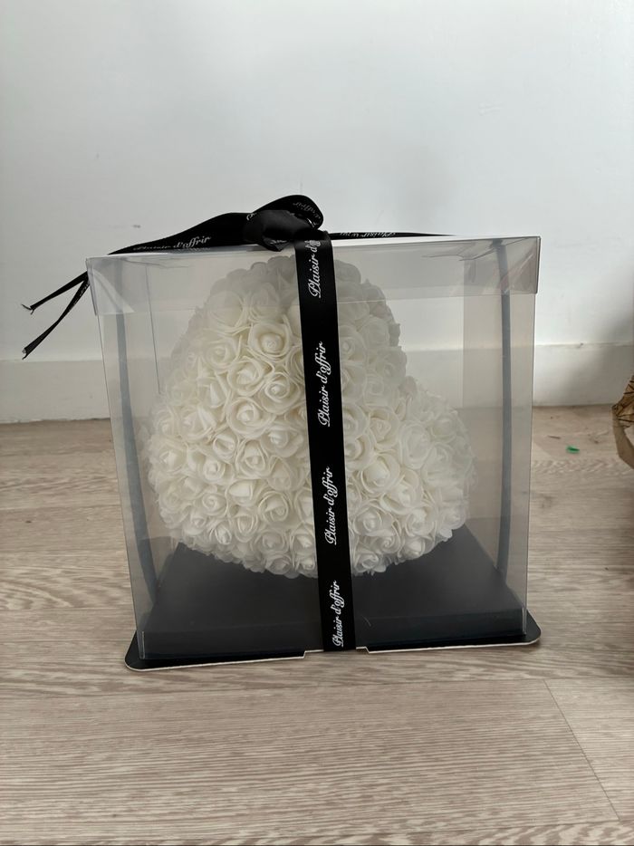 Cœur en fleur artificiel