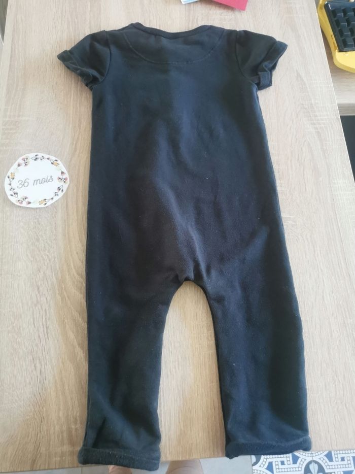 Combinaison noire bébé garçon 36mois tape à l'œil tbe - photo numéro 2