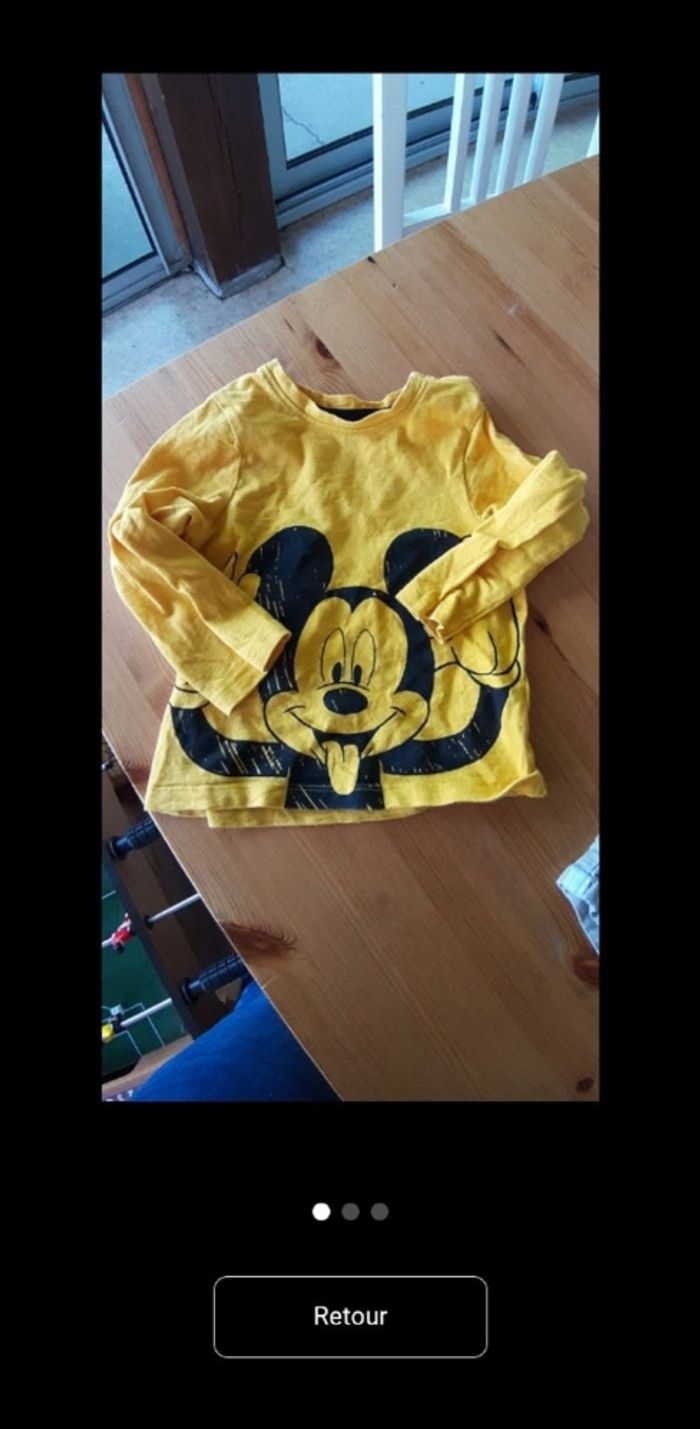 Haut garçon mickey 23mois