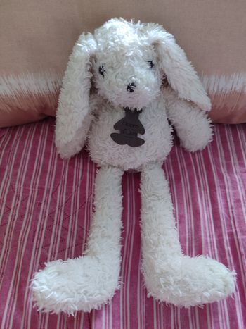 Doudou lapin poils longs doudou et cie