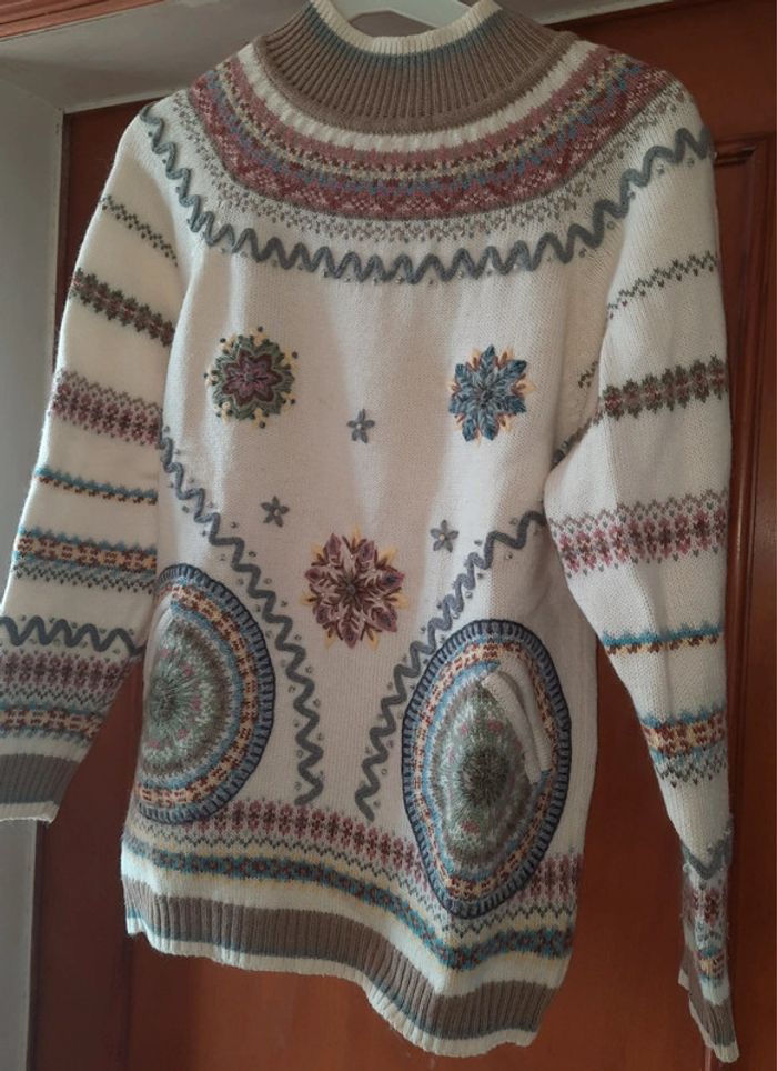 Pull Vintage laine René DERHY - photo numéro 3