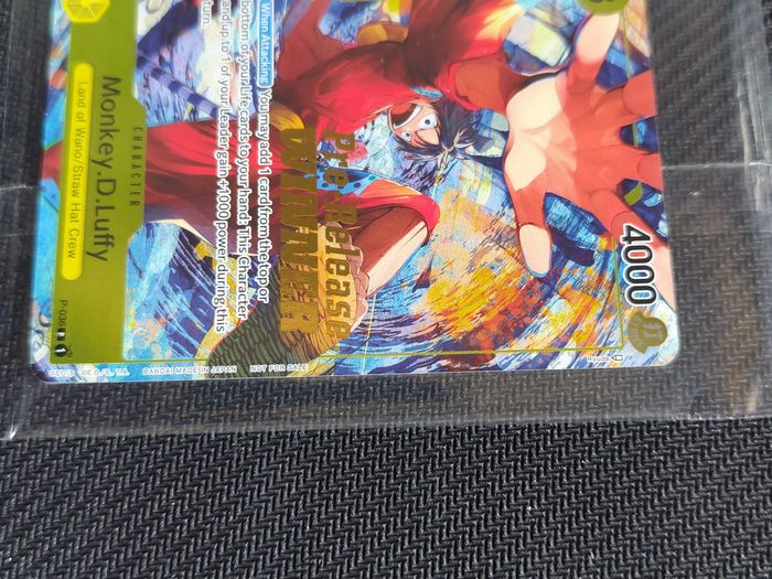 One Piece Card Game Monkey.D.Luffy Pre-Release Winner Promo P-036 Sealed - photo numéro 5