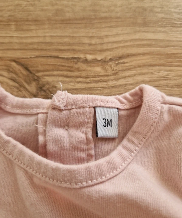T-shirt manches longues "P'tit Chat" - 3 mois - photo numéro 2