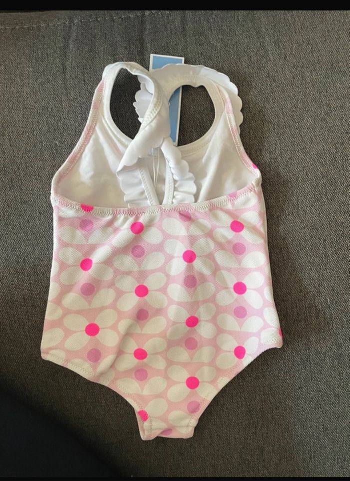 Maillot de bain Jacadi rose et blanc - photo numéro 2