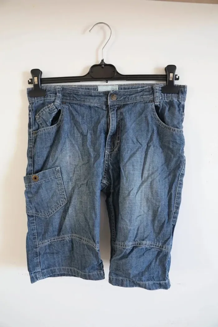 C55 short jeans bleu Sergent Major 14 ans