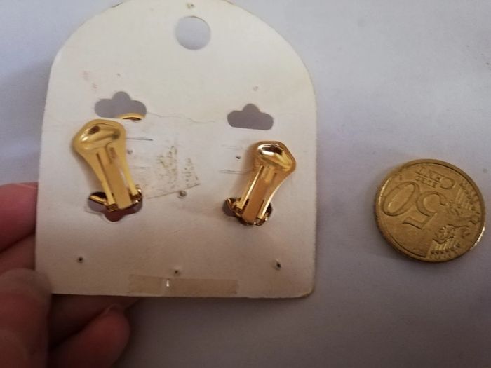 Sublissimes b o clips coeurs vintage authentique neuves - photo numéro 3