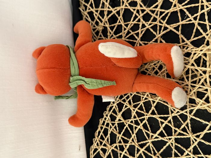 SUCRE D'ORGE DOUDOU RENARD ORANGE HOCHET FOULARD VERT - photo numéro 4