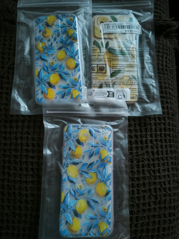 Trois coques de protection téléphone Xiaomi 13 motifs citrons - photo numéro 4